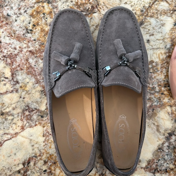 Todd’s gray suede loafers with tassel. Size 10.5. Basically brand new. - Picture 7 of 8